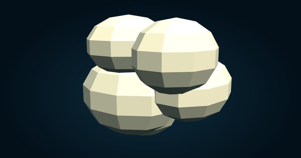 Modèle 3D : Xénophyophore (Classe des Xenophyophorea), dans le jeu Cachalot